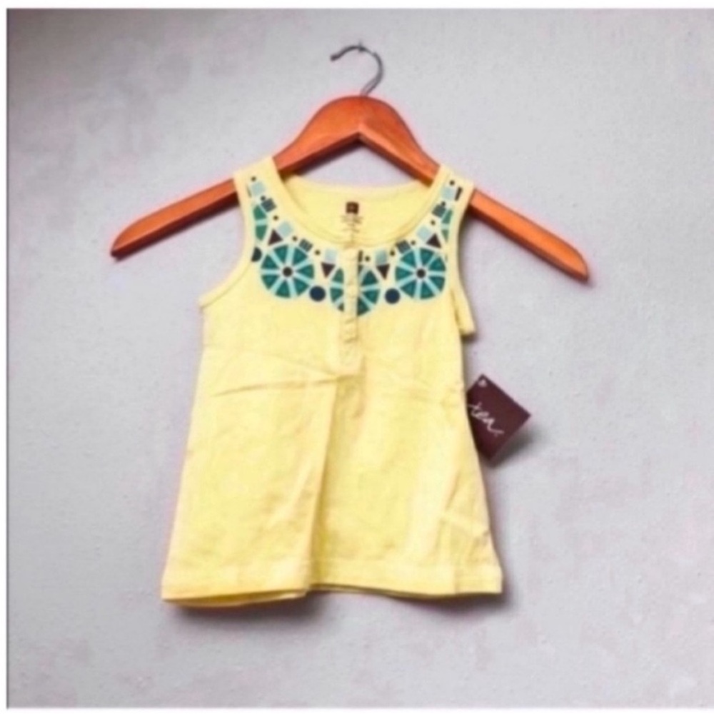 Kids Tea Collection Henley Necklace Tank